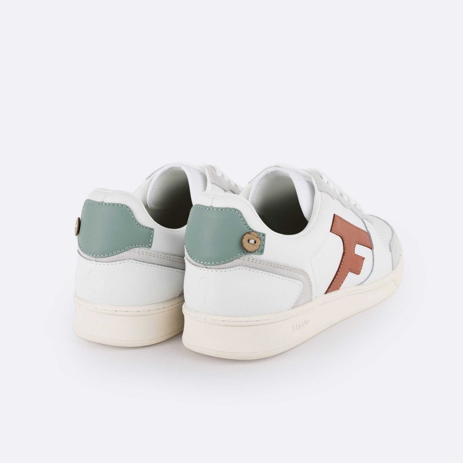 FAGUO Witte En Terracotta Manden Mens - Schoenen