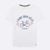 FAGUO Wit T-Shirt Met Ronde Hals Faguo-T-Shirts