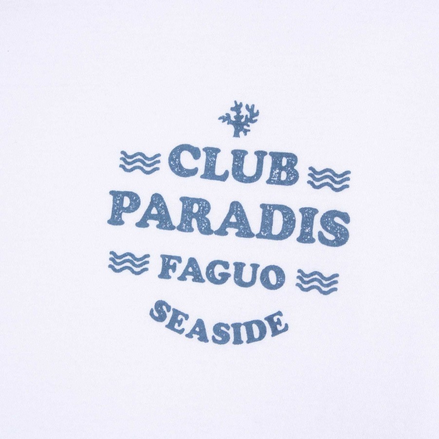 FAGUO Wit T-Shirt Club Paradis Faguo-T-Shirts