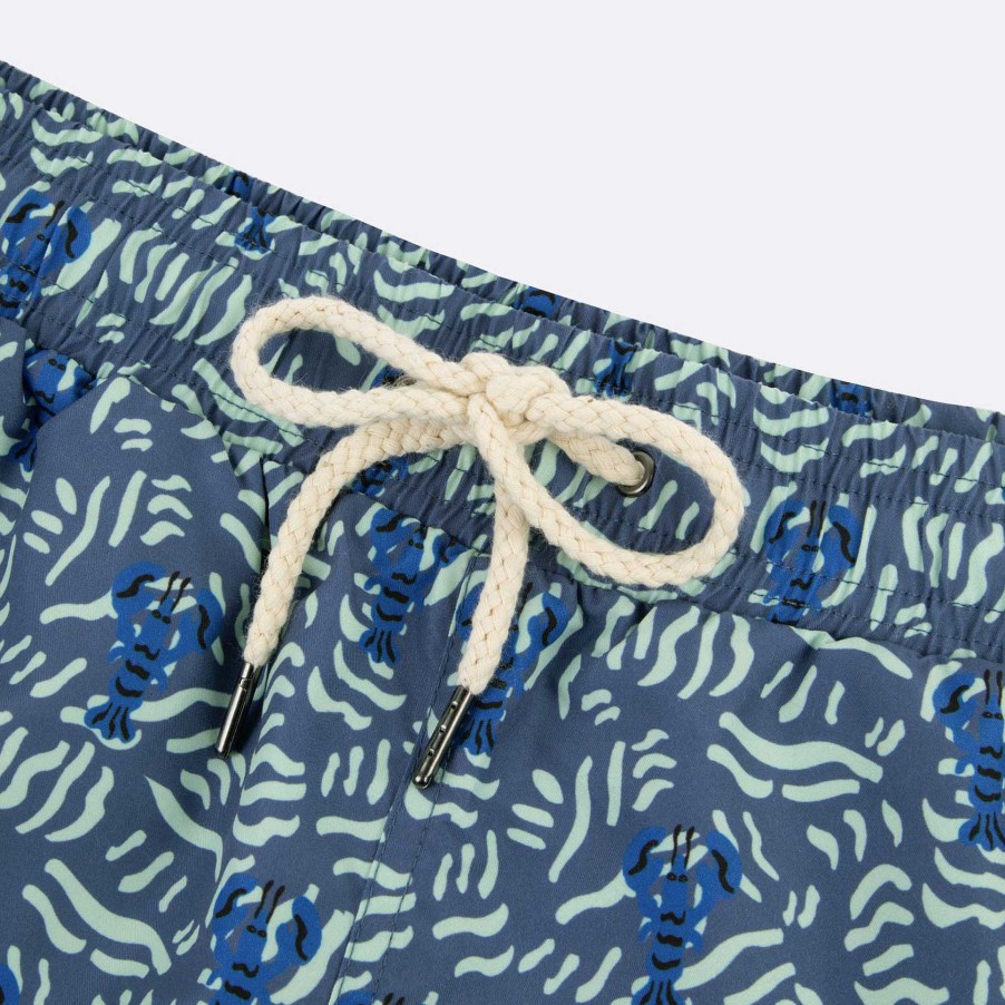 FAGUO Gewassen Marineblauwe Badkleding Zwemshort Voor Heren