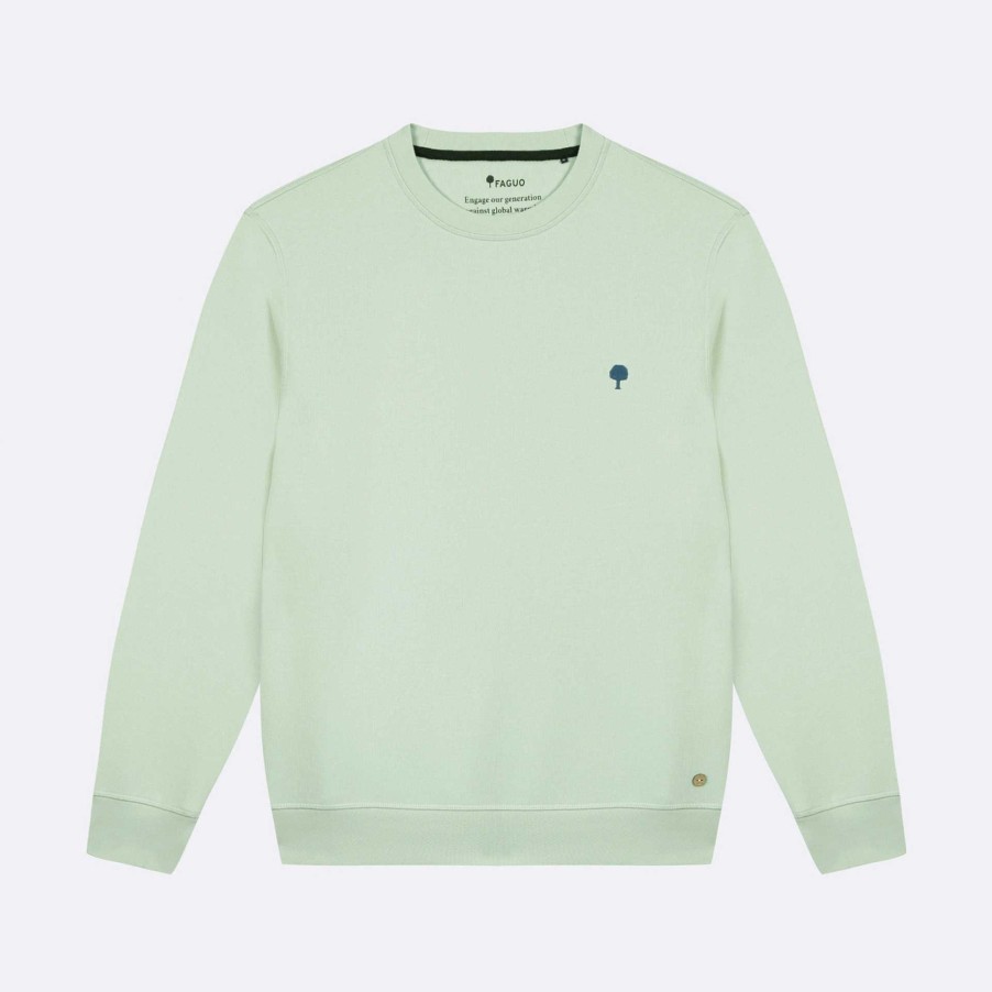 FAGUO Groen Sweatshirt Boomborduurwerk Faguo-Sweatshirts