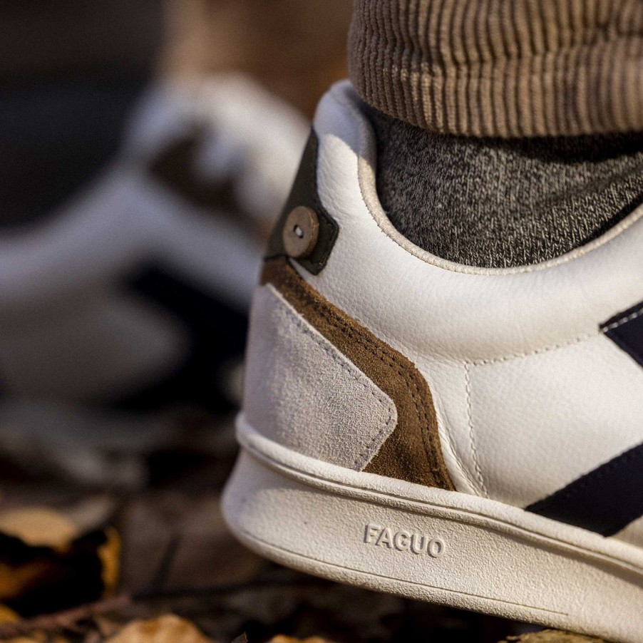 FAGUO Ecru, Bruine En Marineblauwe Manden Mens - Schoenen