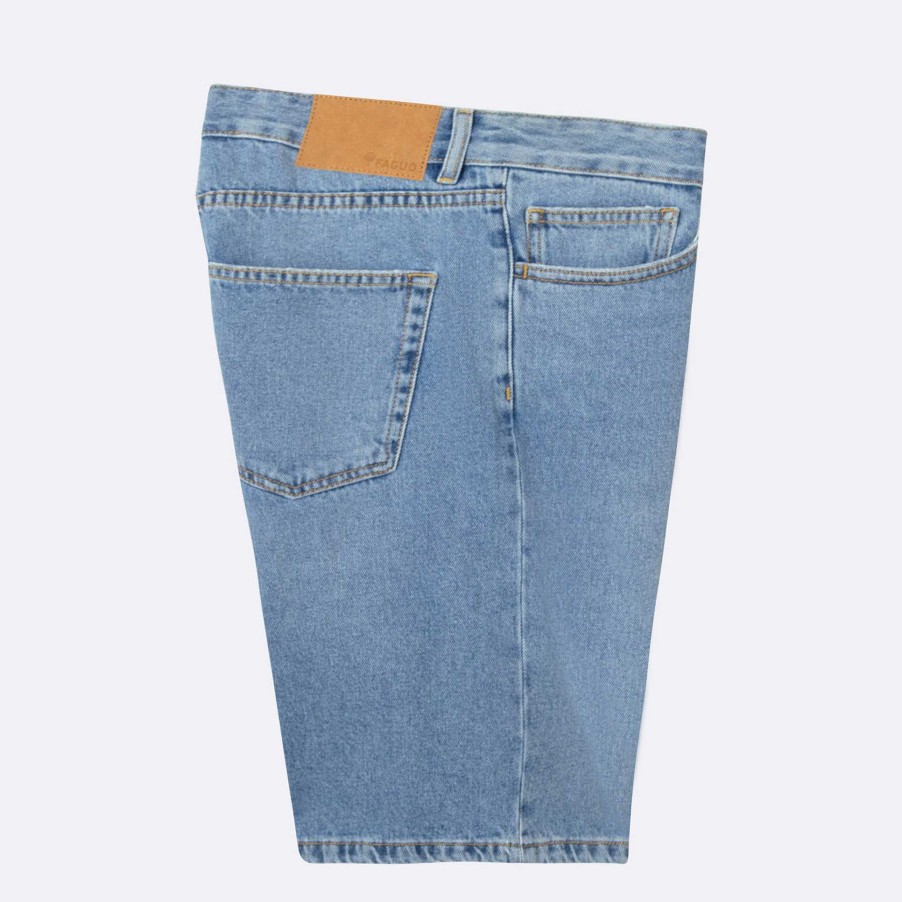 FAGUO Lichte Denim Denimshort Faguo Korte Broek