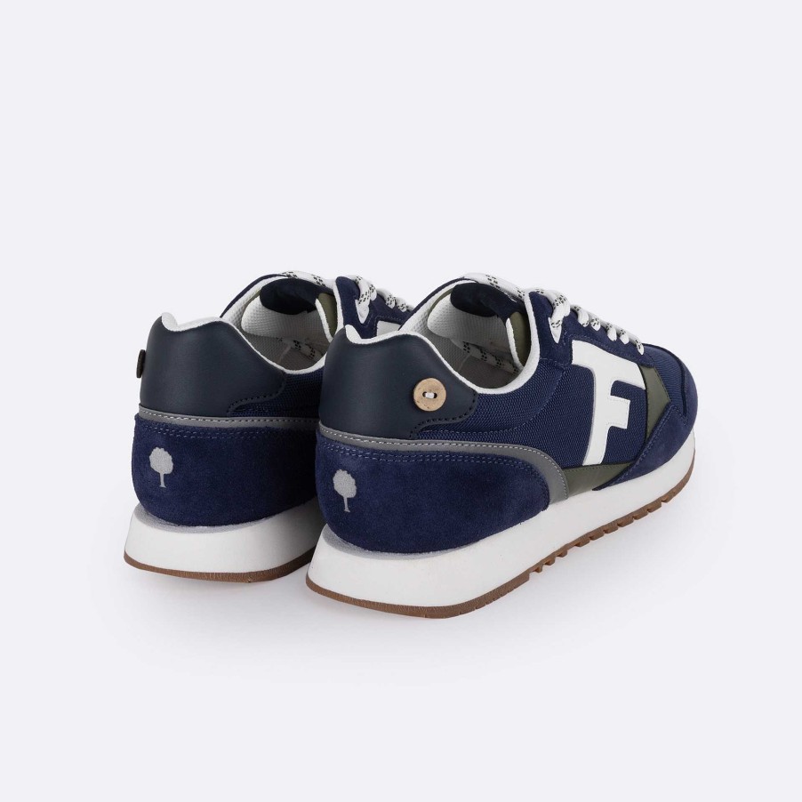 FAGUO Indigo & Kaki Runnings Mens - Schoenen