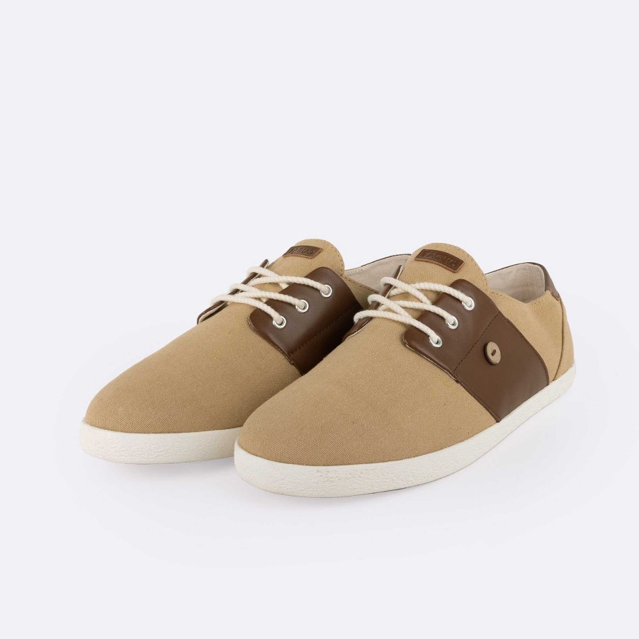 FAGUO Beige En Camel Tennis Mens - Schoenen