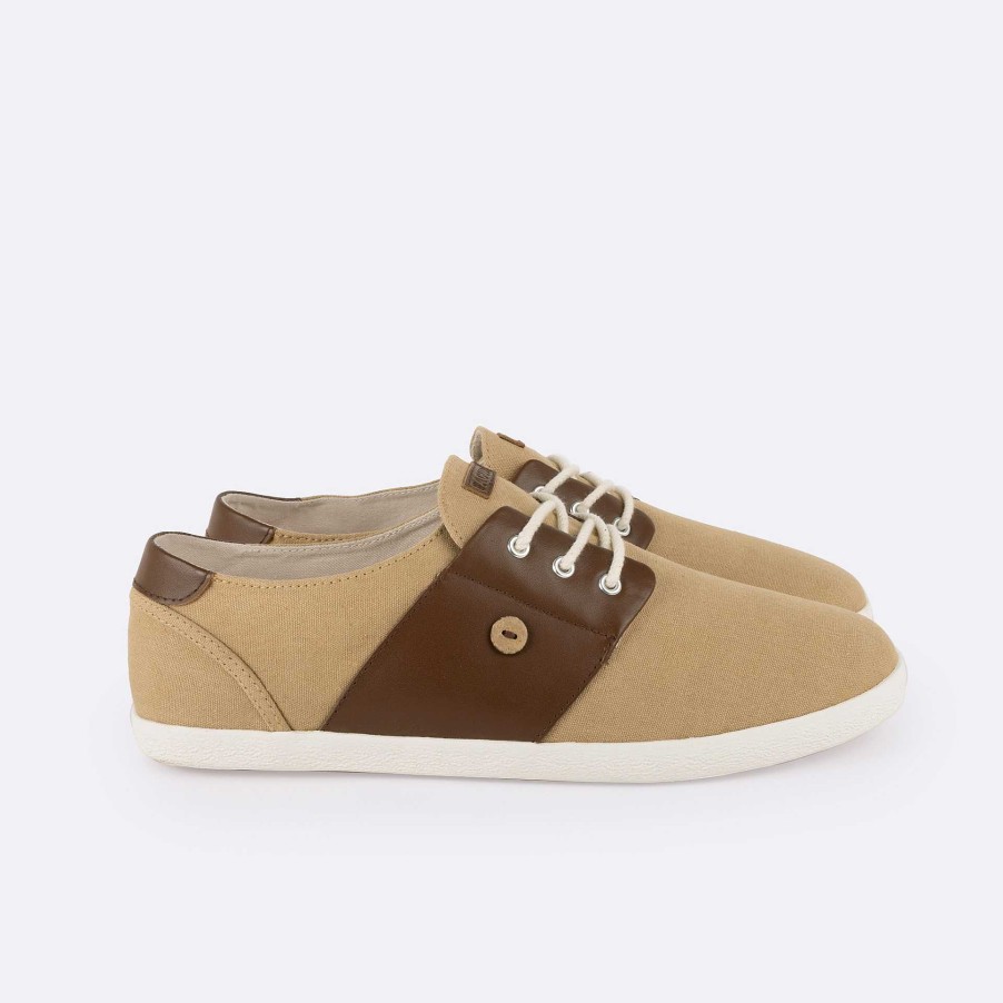 FAGUO Beige En Camel Tennis Mens - Schoenen