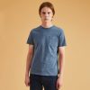 FAGUO Donkerblauw T-Shirt Met Ronde Hals Faguo-T-Shirts