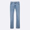 FAGUO Licht Denim Jeans Taps Toelopende Snit Chino'S En Broeken