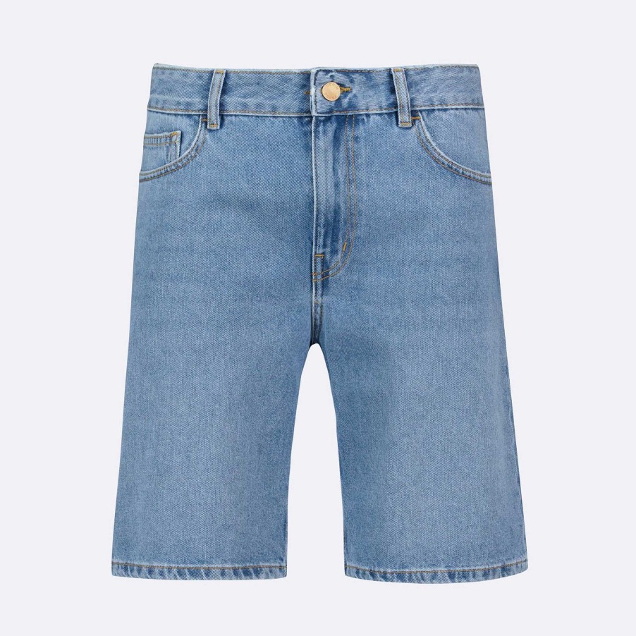 FAGUO Lichte Denim Denimshort Faguo Korte Broek