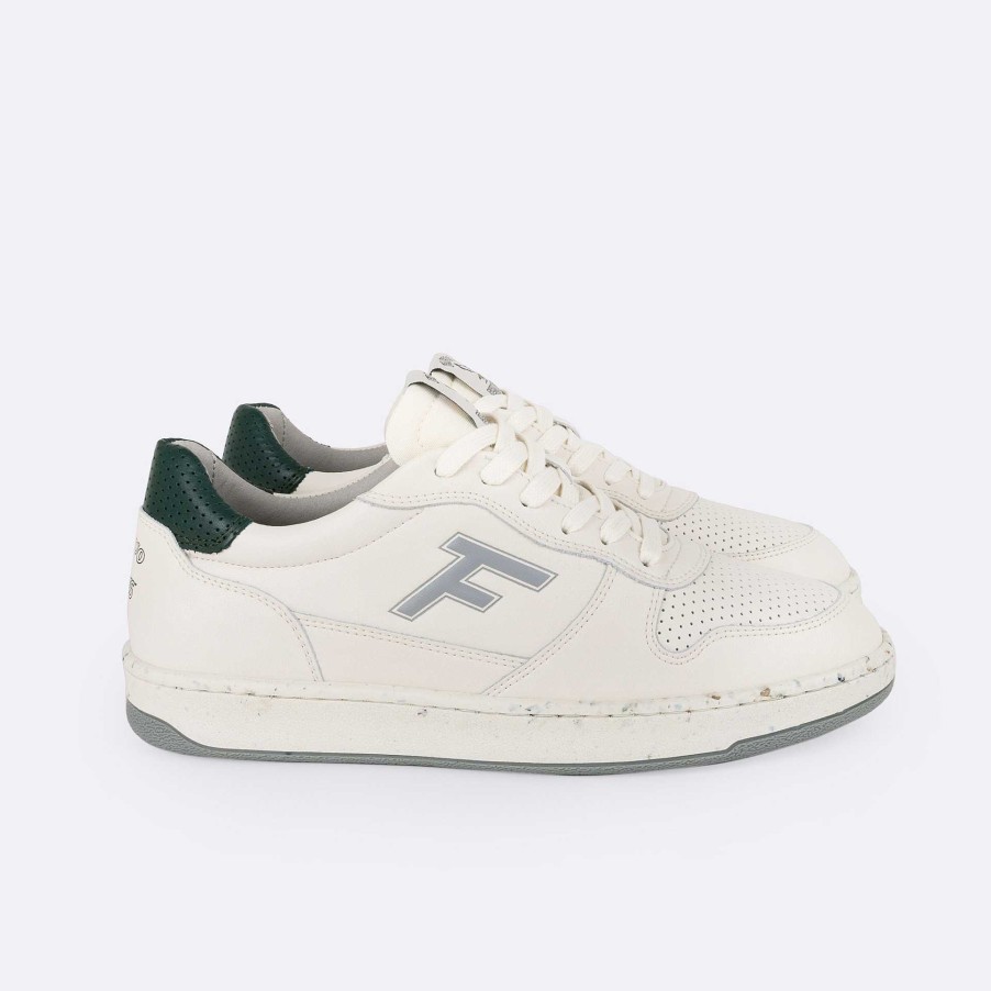 FAGUO Ecru En Groene Pindamanden Mens - Schoenen