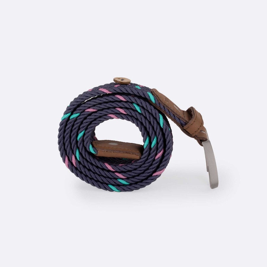 FAGUO Marineblauwe En Roze Riem Riemen