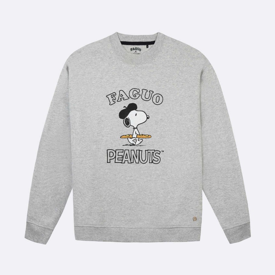 FAGUO Grijs Sweatshirt Lab Peanuts Faguo-Sweatshirts